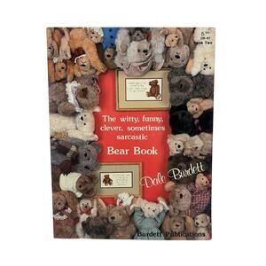 Vintage Witty Funny Bear Book Cross Stitch Pattern Booklet Dale Burdett 1986